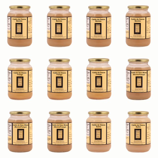 Kit Leve 12 Pague 10 (2 Caldos Neutros de brinde)