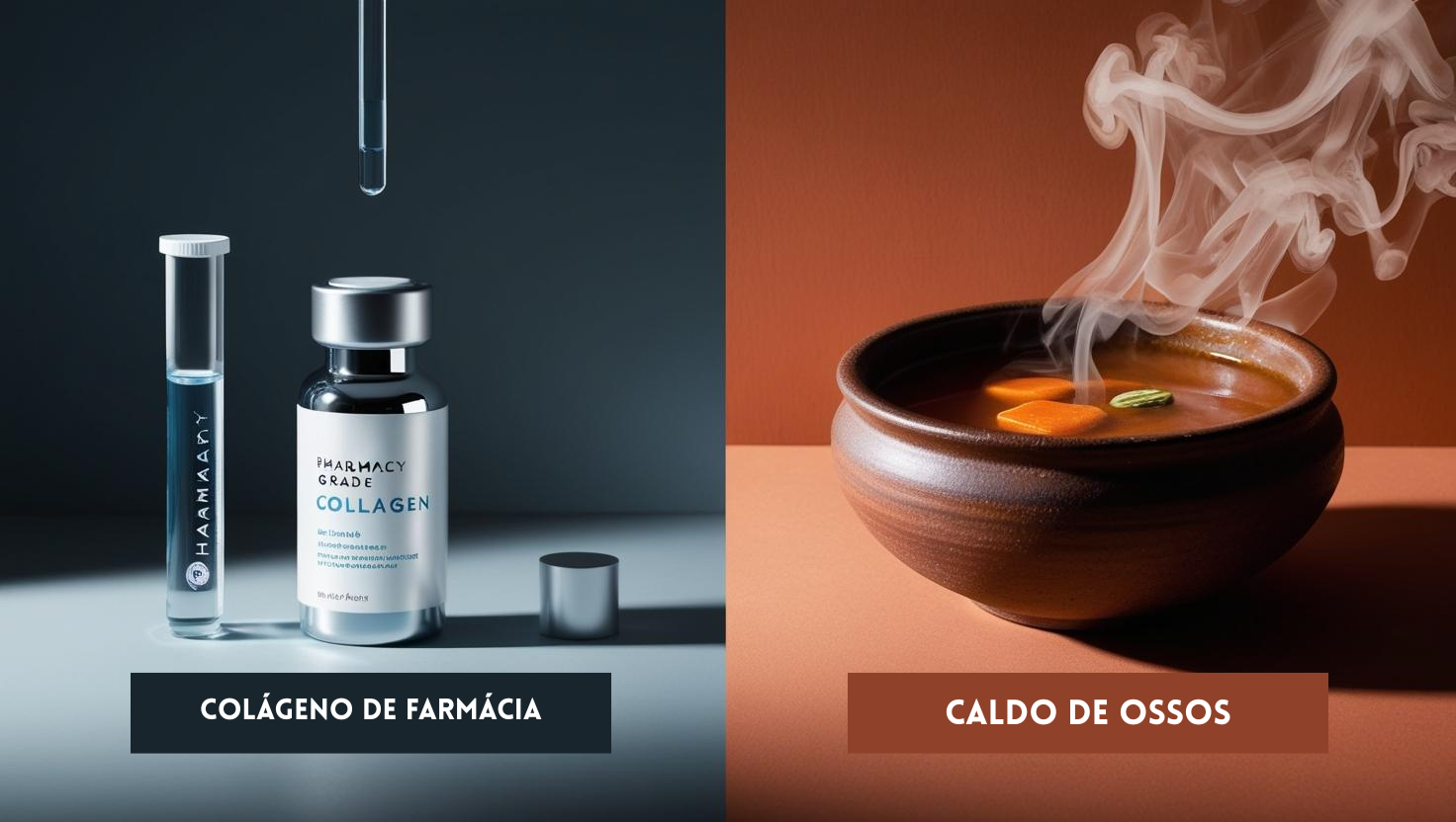 Caldo de Ossos vs. Colágeno de Farmácia: Por que a Tradição Vence a Indústria