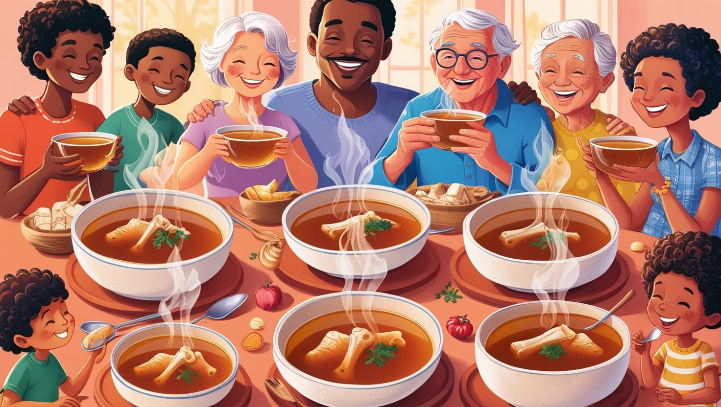 Caldo de Ossos para Todas as Idades: Benefícios para Crianças, Adultos e Idosos