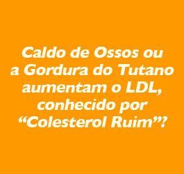 Caldo de Ossos ou a Gordura do Tutano aumentam o LDL, conhecido por “Colesterol Ruim”? 